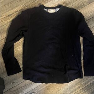 GAP Men's Dark blue Long Sleeve waffle Tee